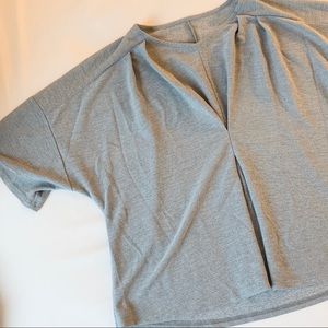 Gray loose fitting shirt